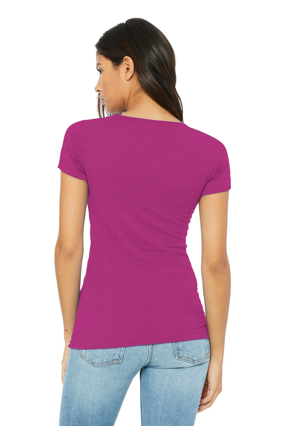 BELLA CANVAS  Women's Slim Fit Tee. BC6004 Berry