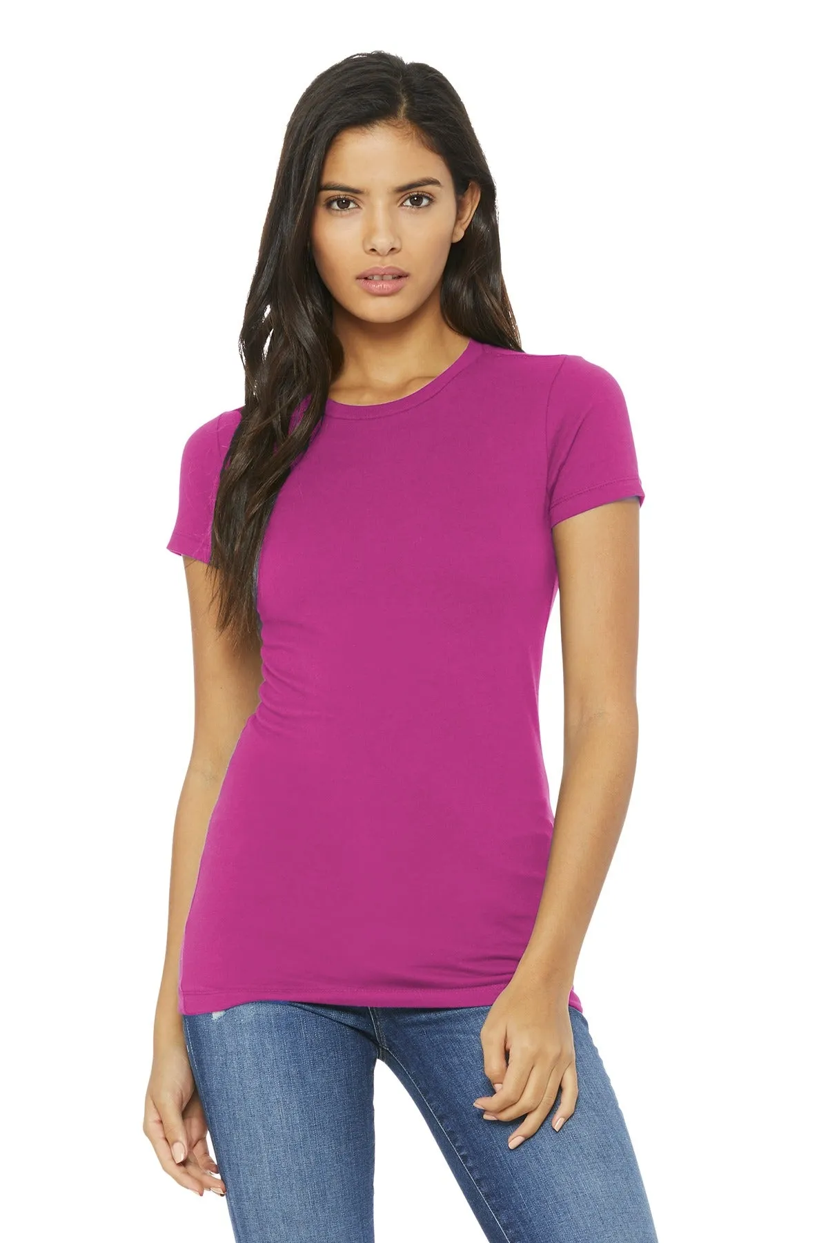 BELLA CANVAS  Women's Slim Fit Tee. BC6004 Berry