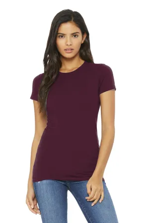 BELLA CANVAS  Women's Slim Fit Tee. BC6004 Maroon