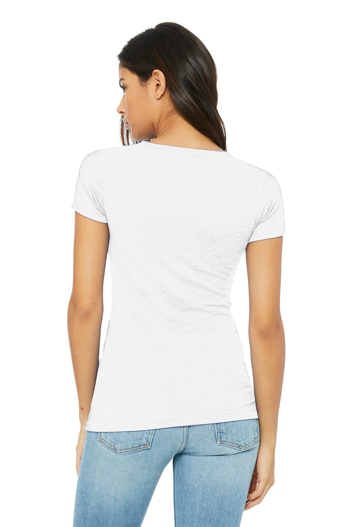 BELLA CANVAS  Women's Slim Fit Tee. BC6004 White