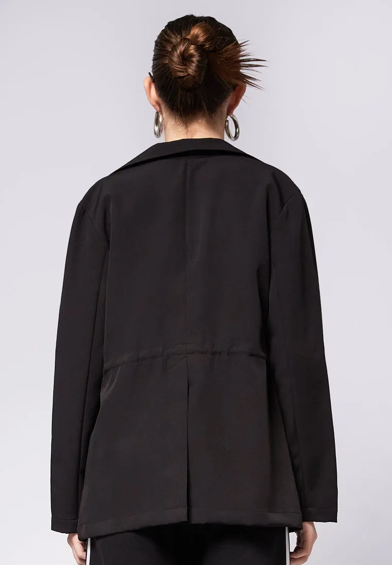 Blazer with Drawstring Details