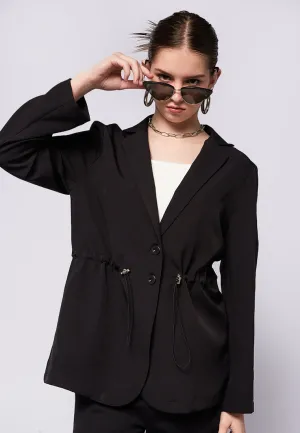 Blazer with Drawstring Details