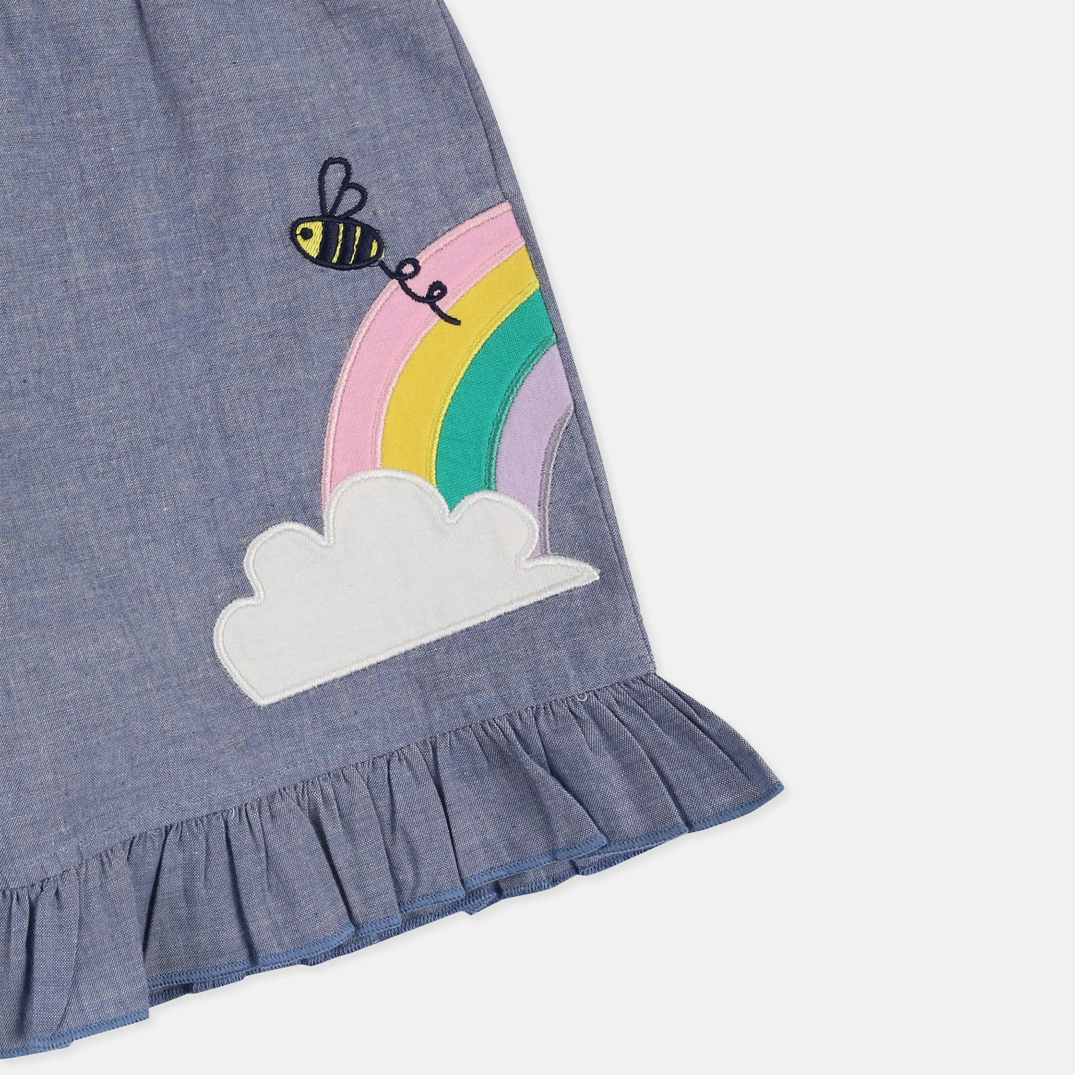 Blue Bunny Applique Shorts