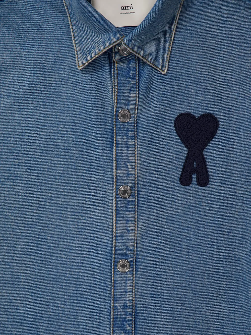 Blue Cotton Ami de Coeur Overshirt