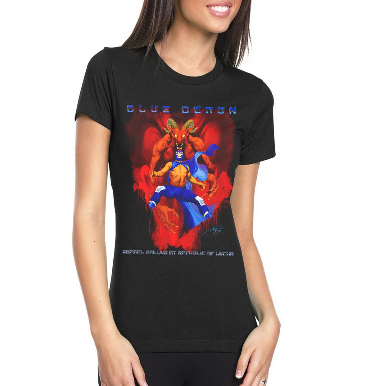 BLUE DEMON Rafael Gallur t-shirt