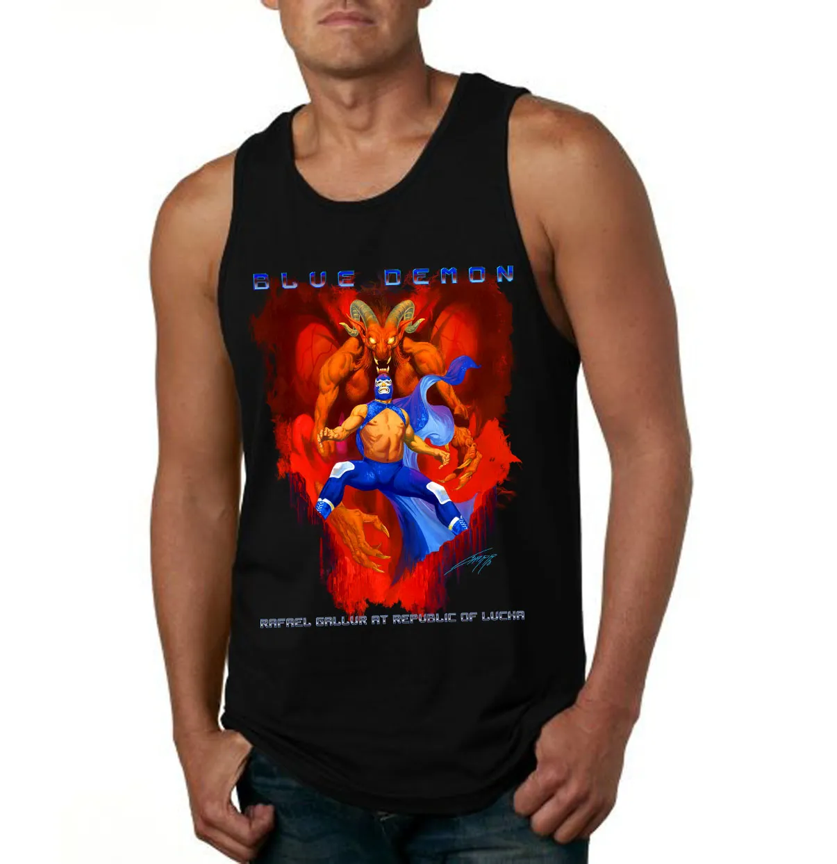 BLUE DEMON Rafael Gallur t-shirt