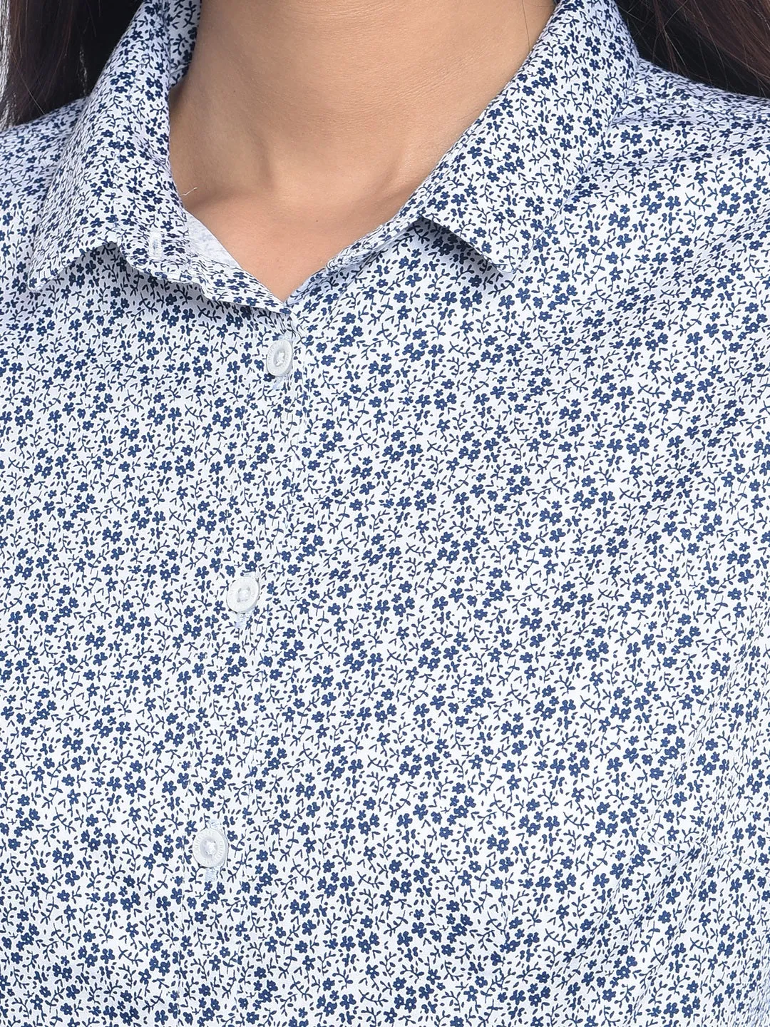 Blue Floral Shirts