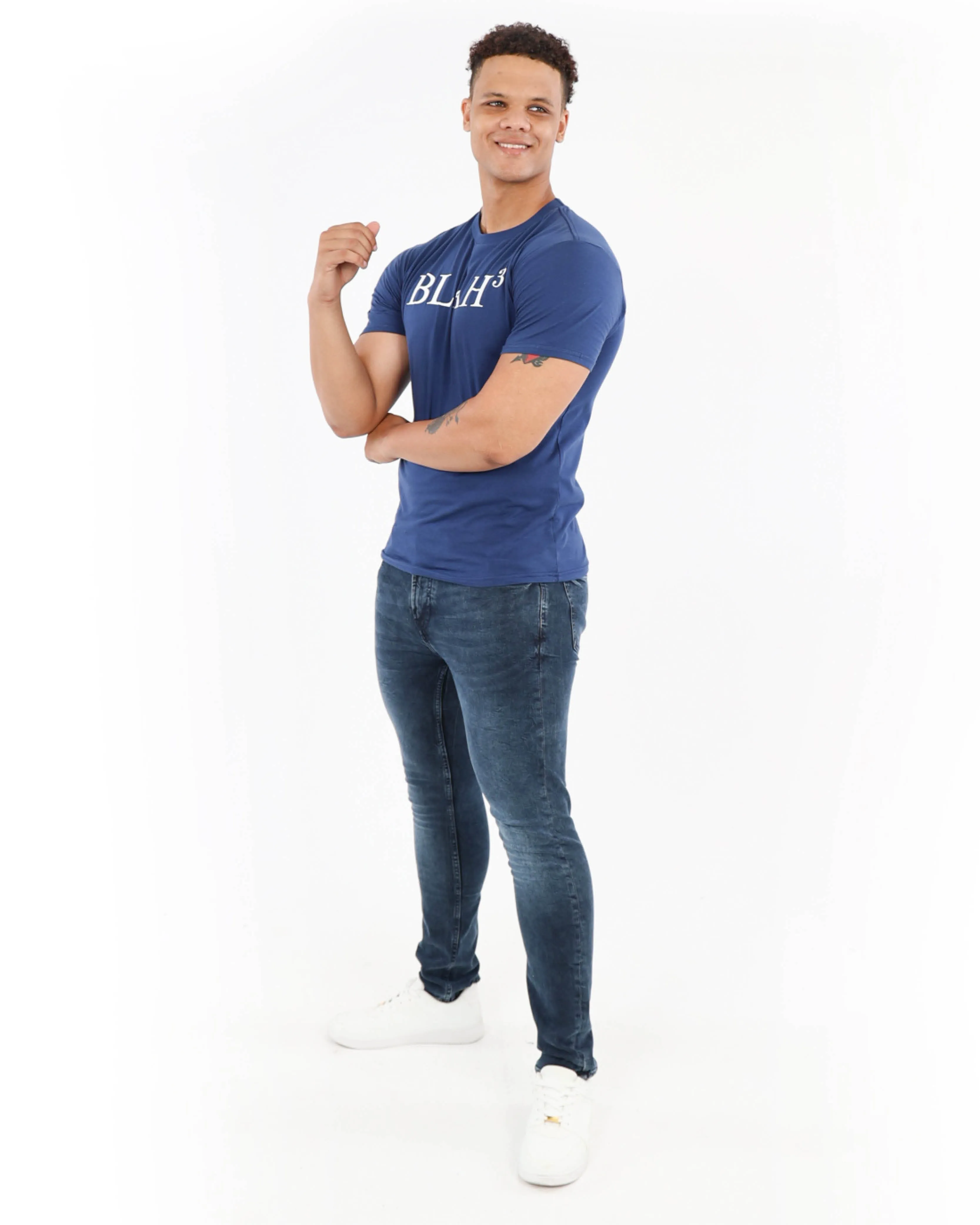 Blue Grey Skinny Jeans