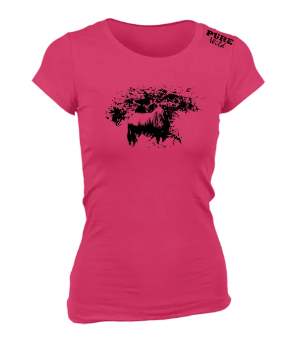 Blue Wildebeest T-Shirt For The Ladies