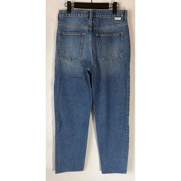 BOYISH The Tommy High Rise Straight Leg button fly Authentic Rigid Jeans size 27
