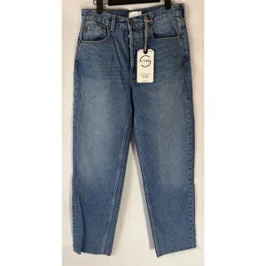 BOYISH The Tommy High Rise Straight Leg button fly Authentic Rigid Jeans size 27
