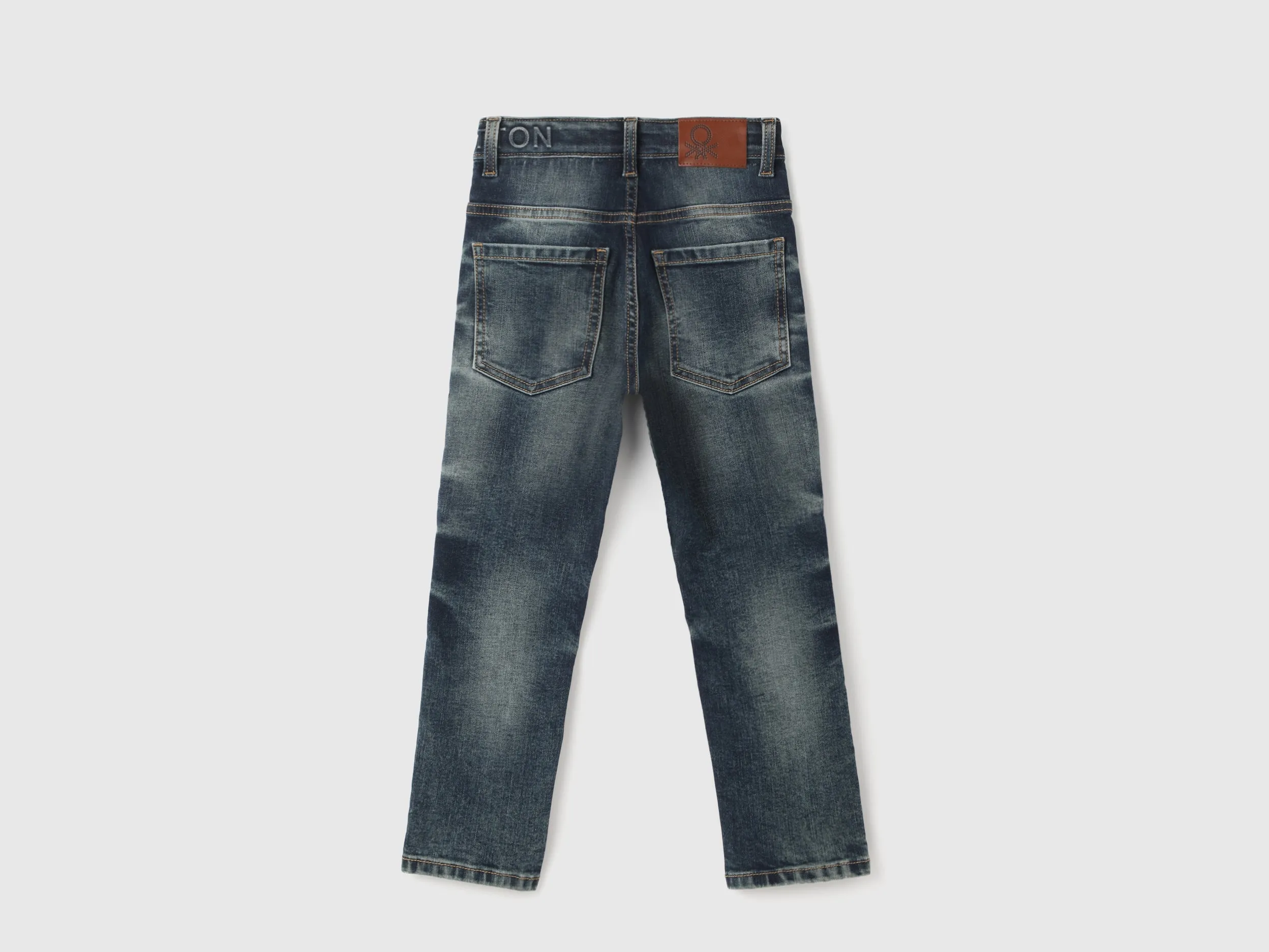 Boy's Solid Straight Fit Jeans