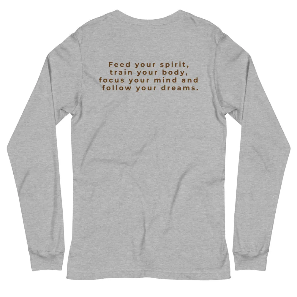 Branded Slogan Unisex Long Sleeve Tee