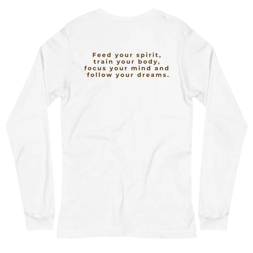 Branded Slogan Unisex Long Sleeve Tee