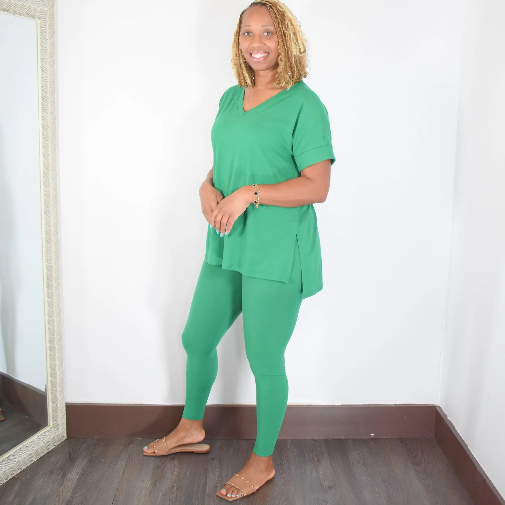 Breathless | High waist Legging Set - Forest