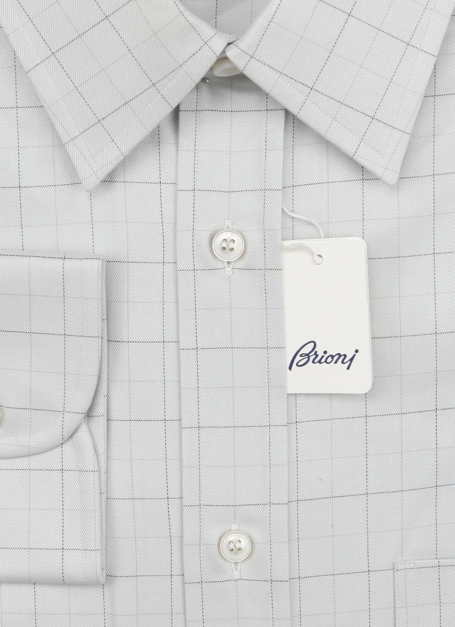 Brioni Light Gray Shirt - Slim