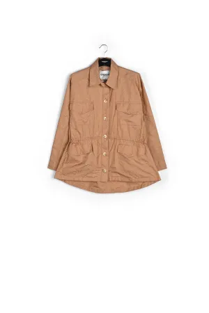 Brown jacquard jacket