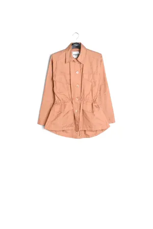Brown jacquard jacket