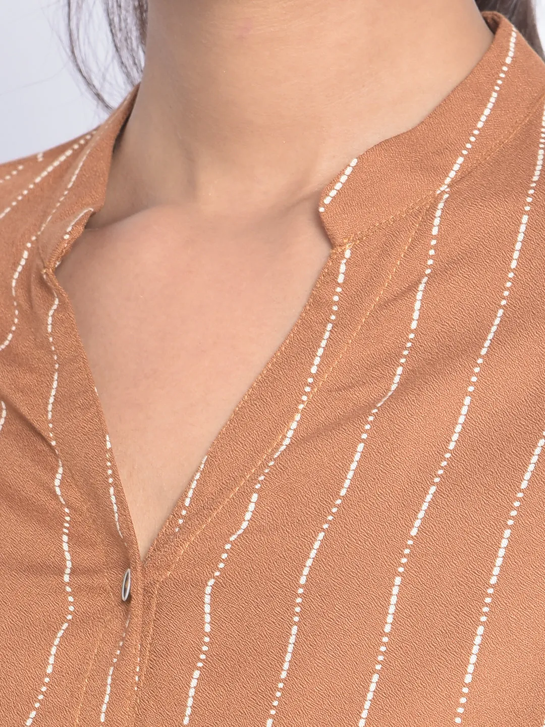 Brown Striped Shirts