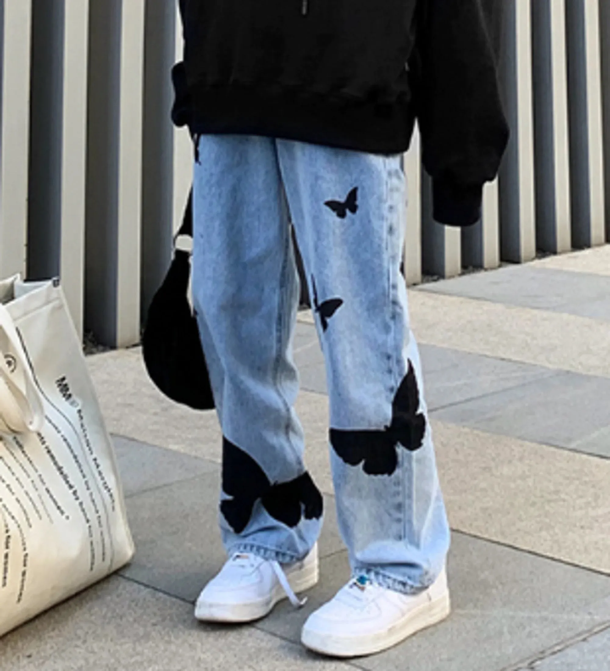Butterfly Print Jeans