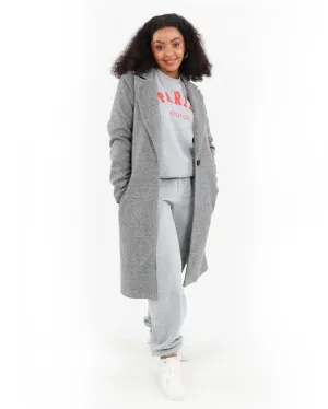 Button Up Melton Coat