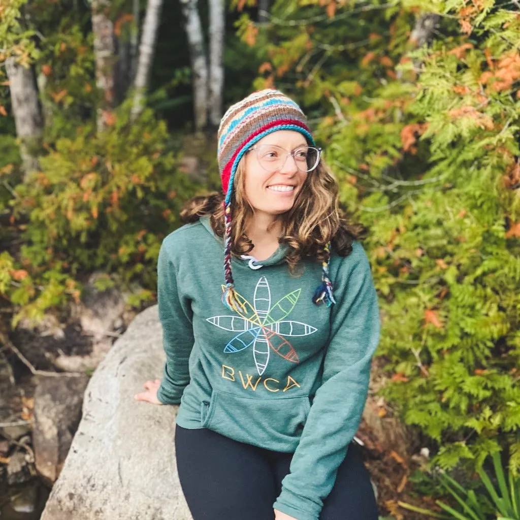 BWCA Canoe Flower Hoodie