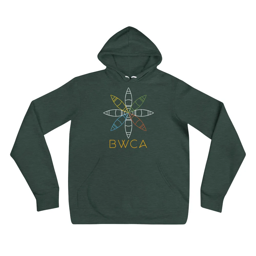 BWCA Canoe Flower Hoodie