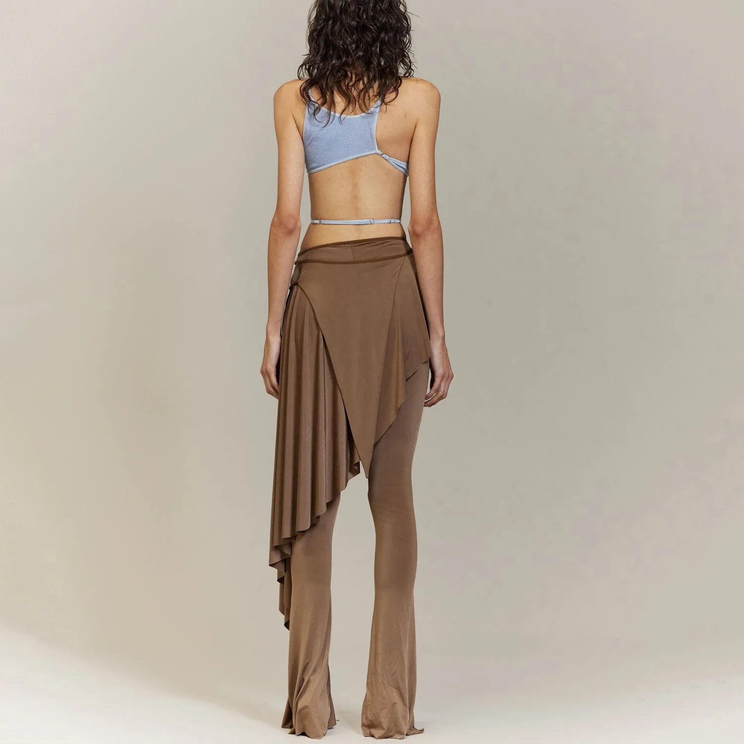 Camel Layered Leggings