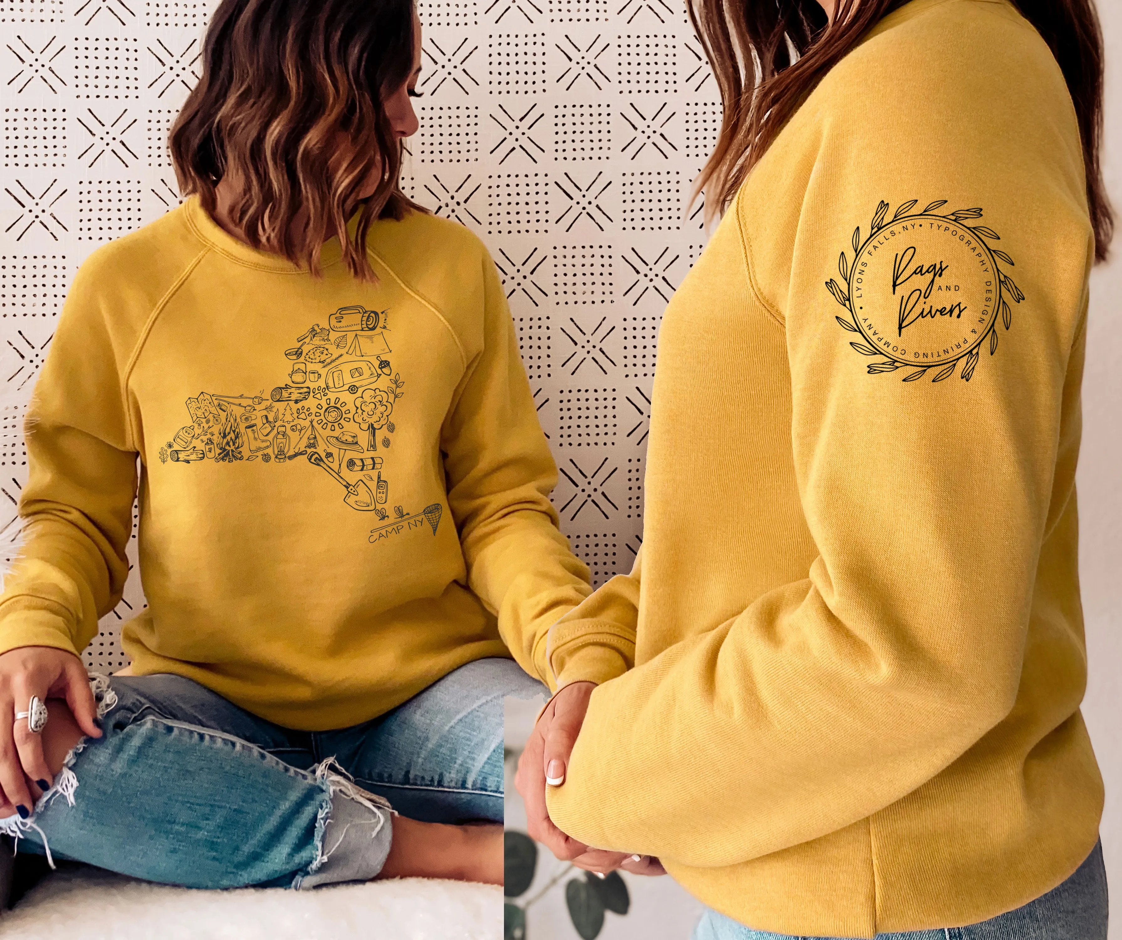 Camp Collection - Camp NY Sweatshirt - Rags and Rivers Branded