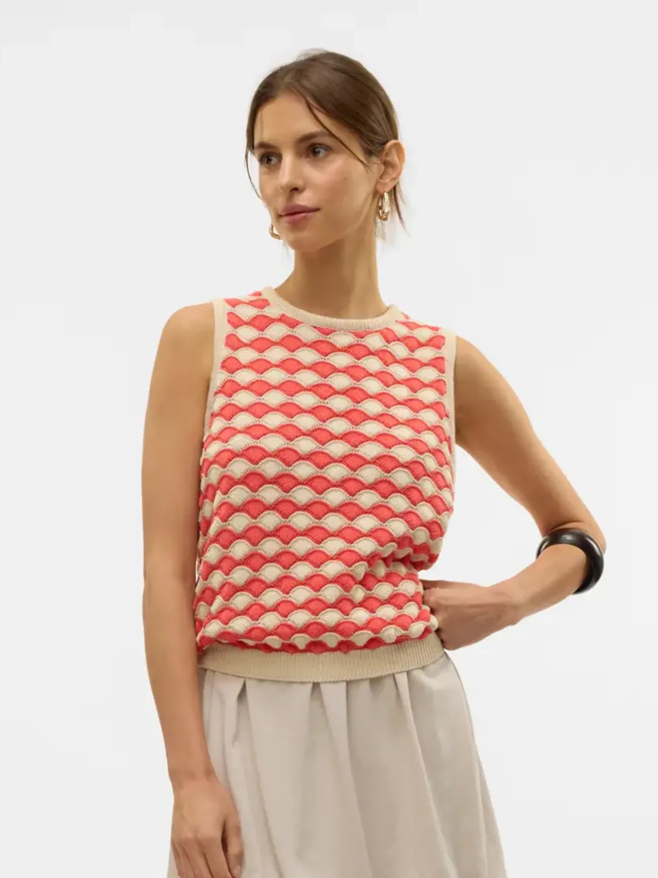 Carry Stone/Coral Tank Top