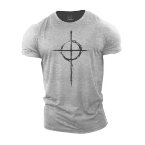 Celtic Cross Graphic Cotton T-Shirt