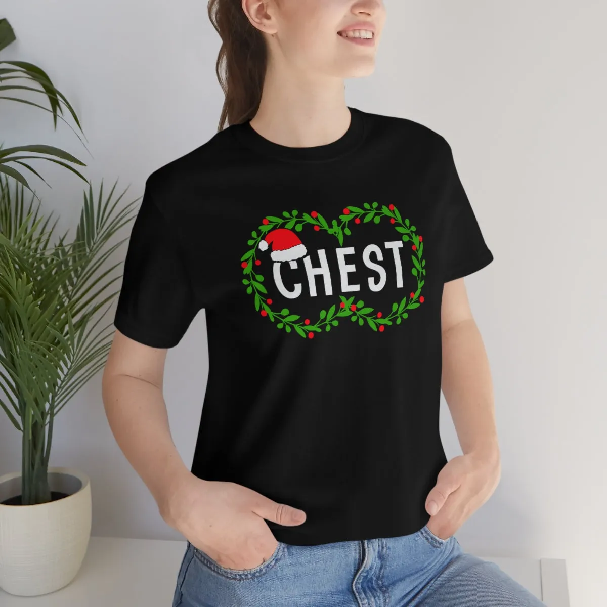 CHEST of CHEST/NUTS Couples Shirts-Unisex Jersey Short Sleeve Tee