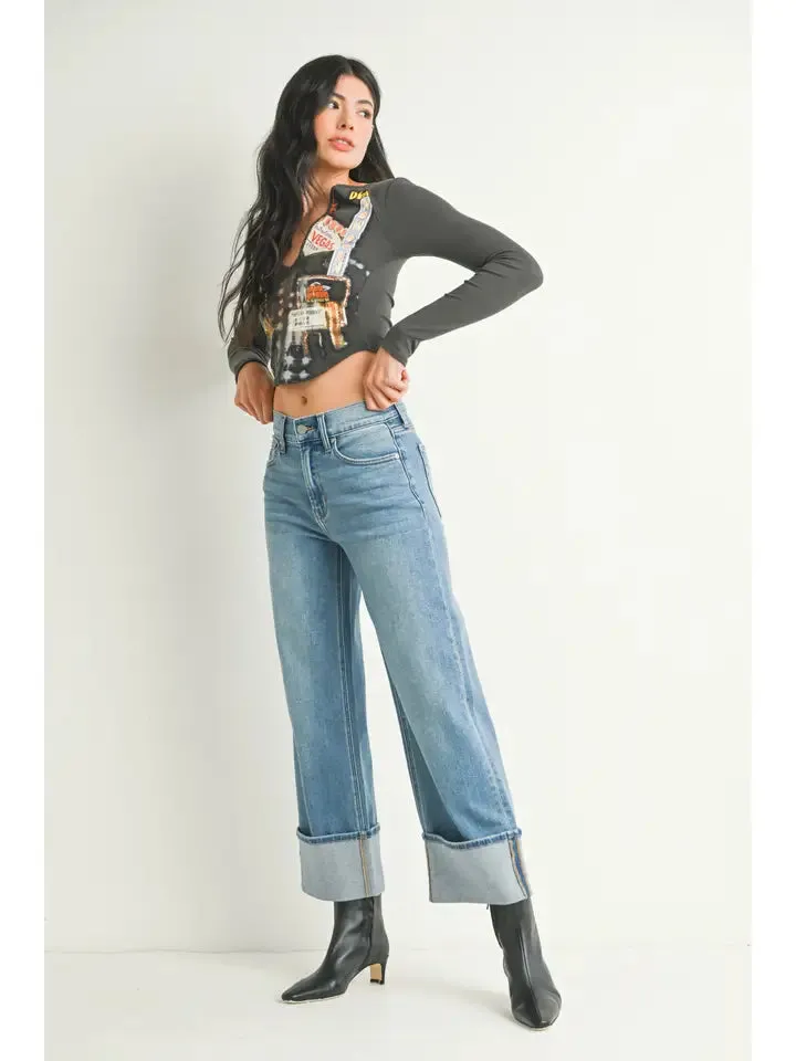 Chic Cuff Jeans