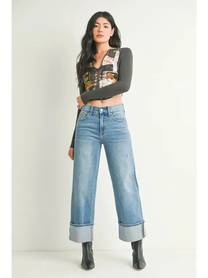 Chic Cuff Jeans