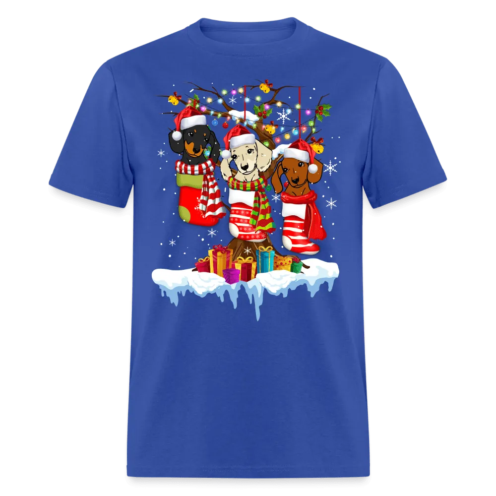Christmas - Dogs In Socks Christmas - Family Shirts Men, Woman Christmas T Shirts