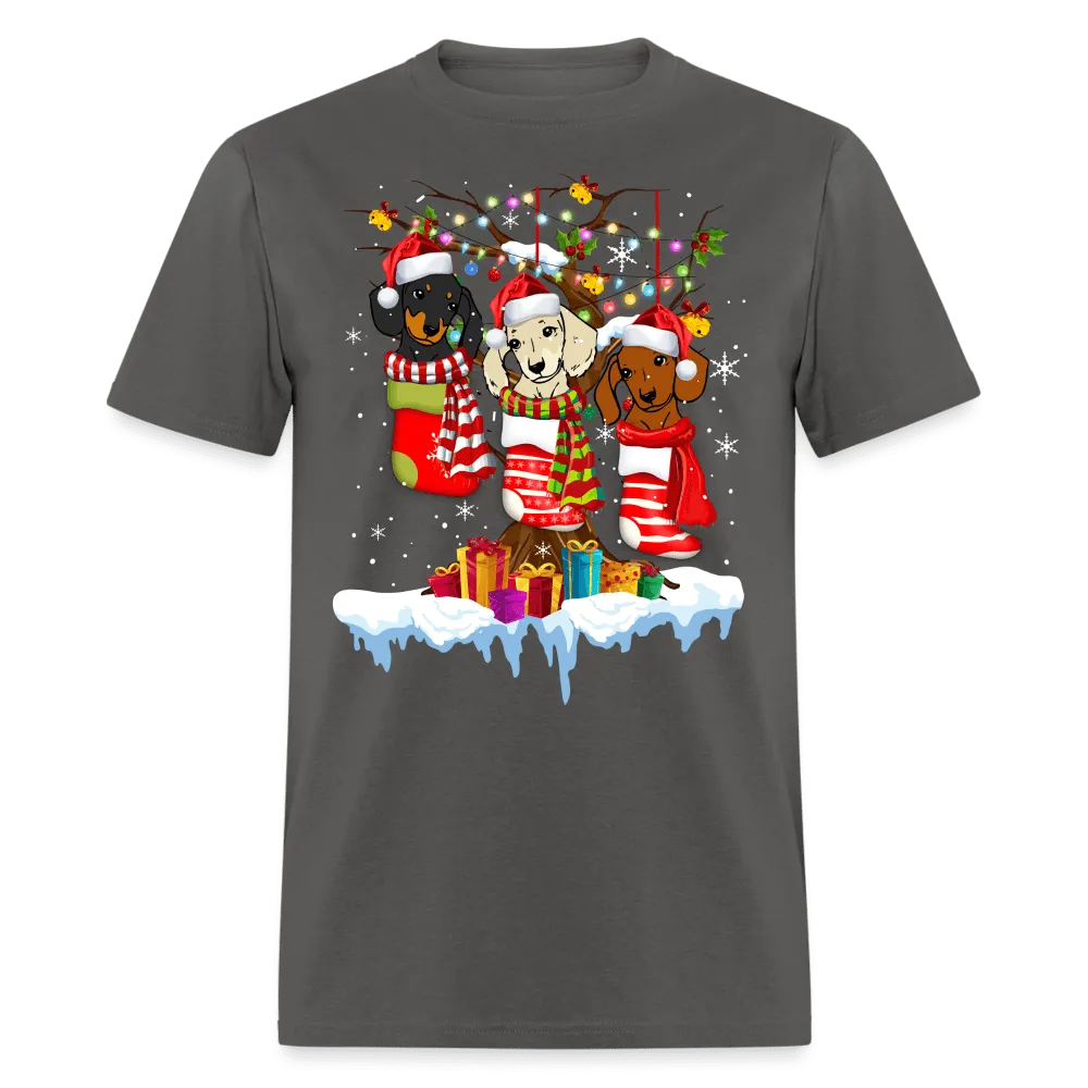 Christmas - Dogs In Socks Christmas - Family Shirts Men, Woman Christmas T Shirts