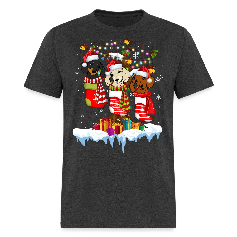 Christmas - Dogs In Socks Christmas - Family Shirts Men, Woman Christmas T Shirts