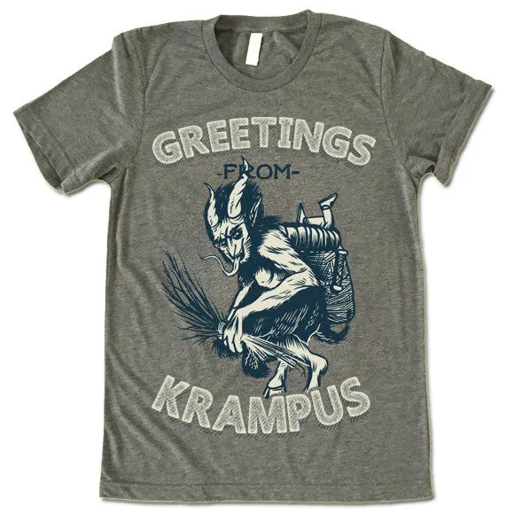 Christmas Greetings From Krampus T-Shirt