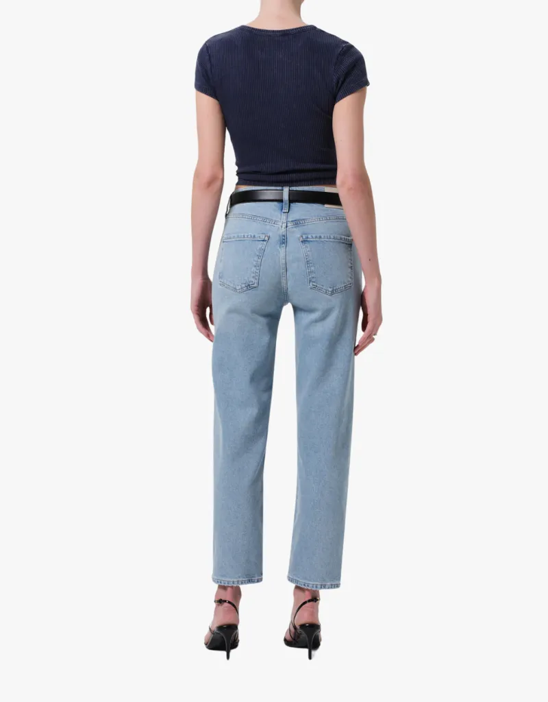 Citizens of Humanity Delfina High Rise Straight Jeans in Saloon