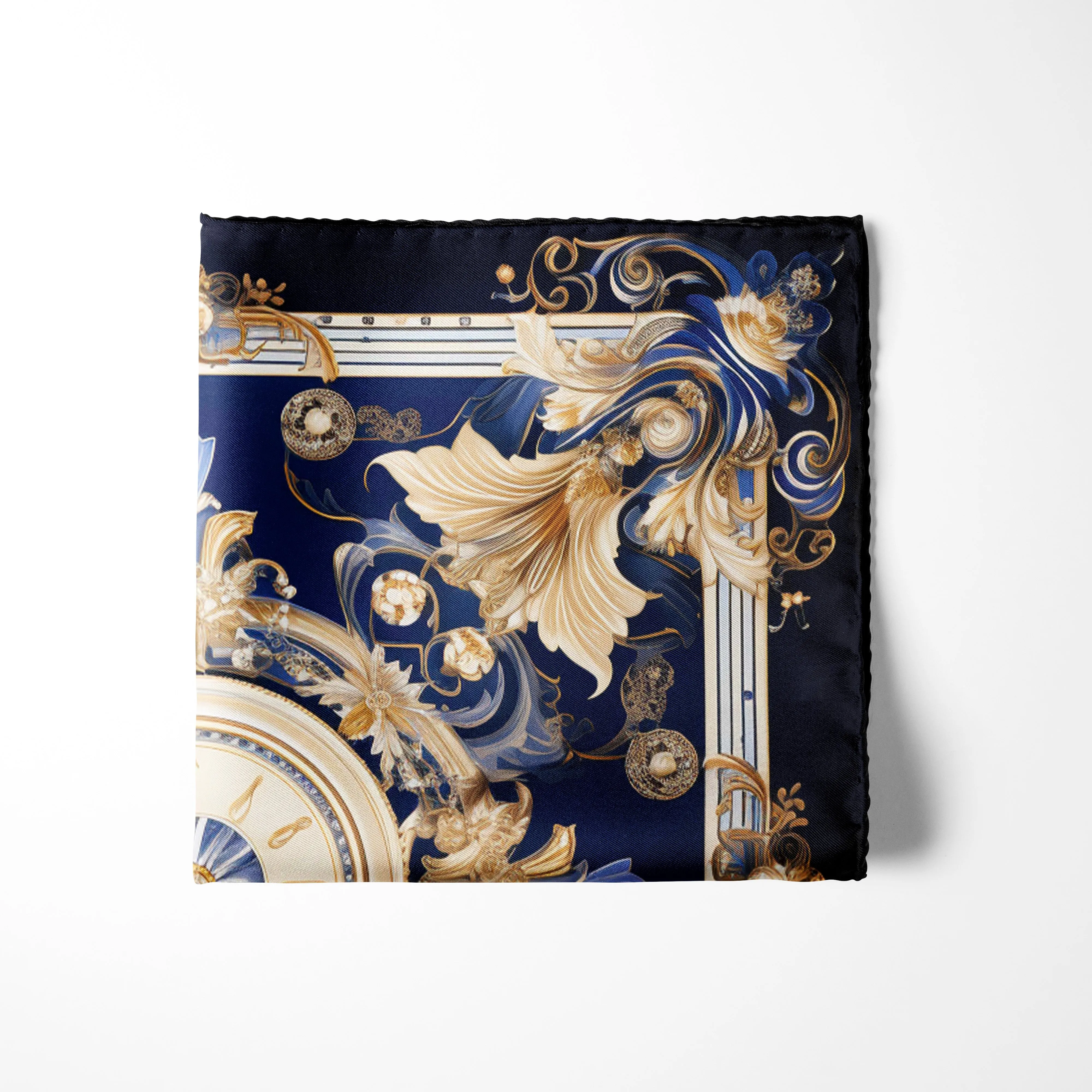 CLASSIC BAROQUE  SILK POCKET SQUARE
