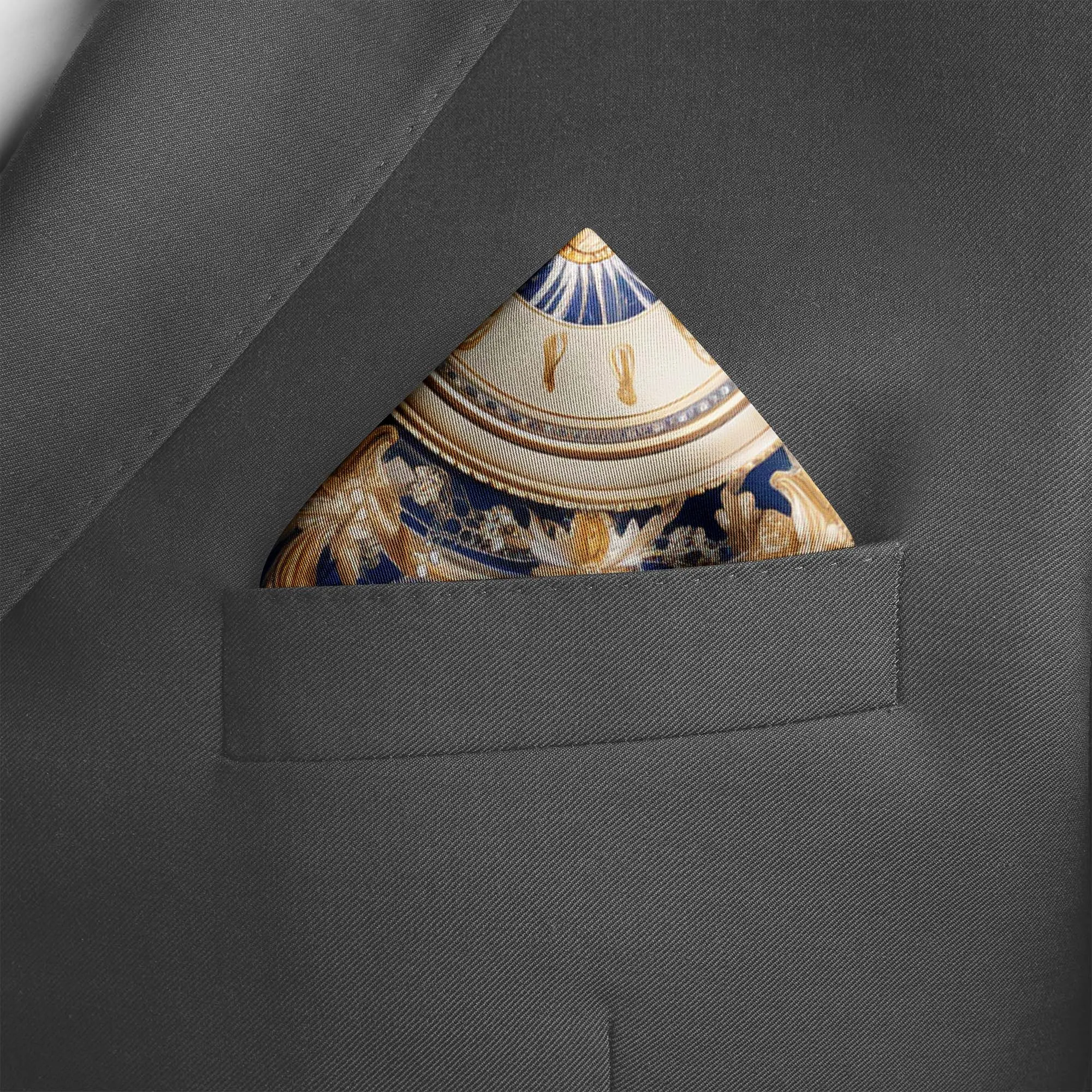 CLASSIC BAROQUE  SILK POCKET SQUARE