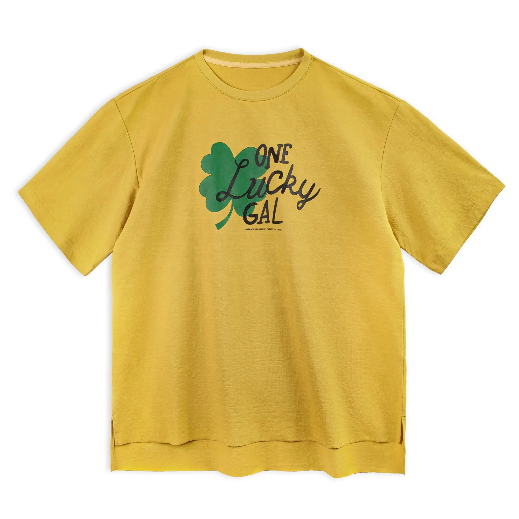 Clover Printed Versatile T-shirts for Women Versatile