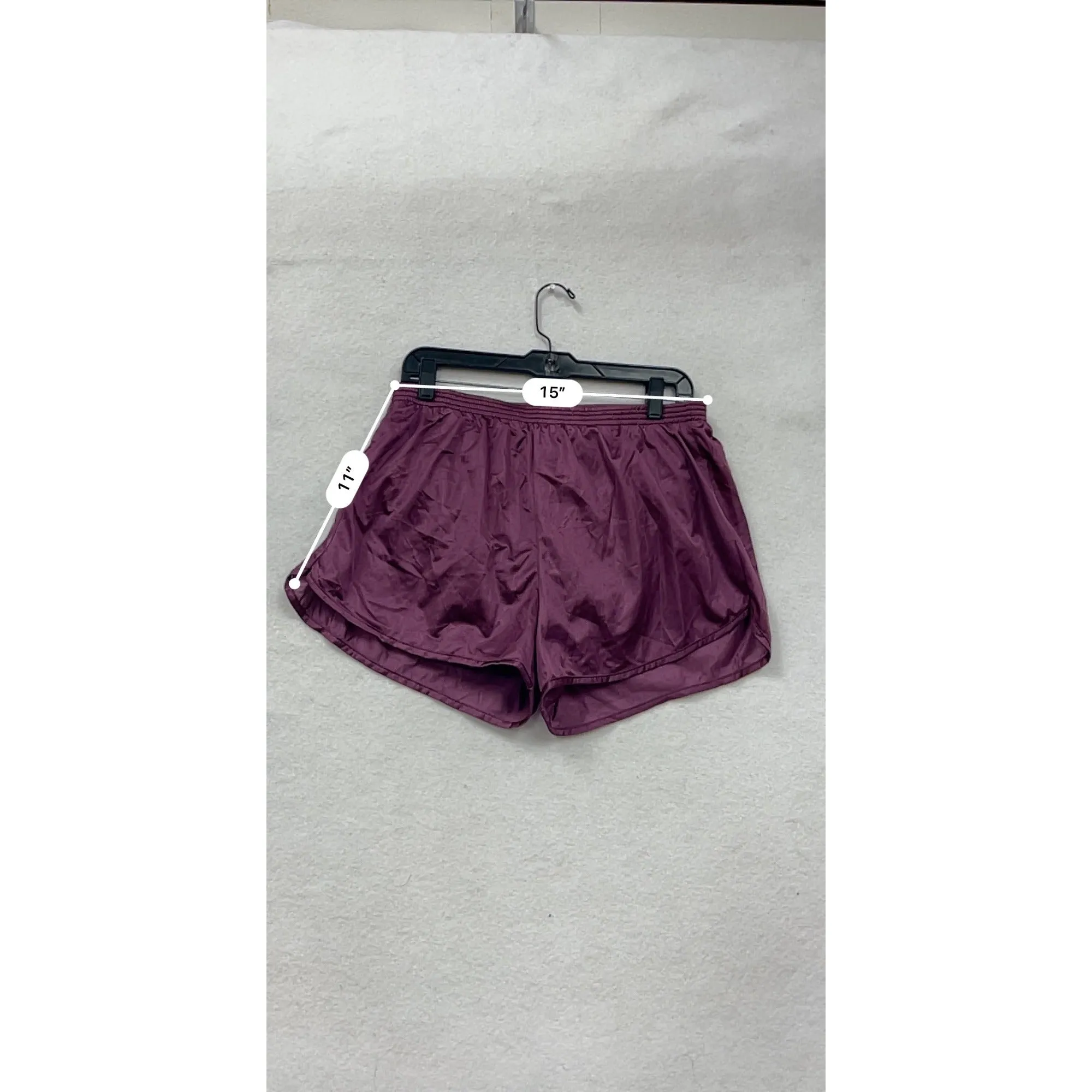 Cobblestones Womens Activewear Nylon Running Shorts XL Purple #8146