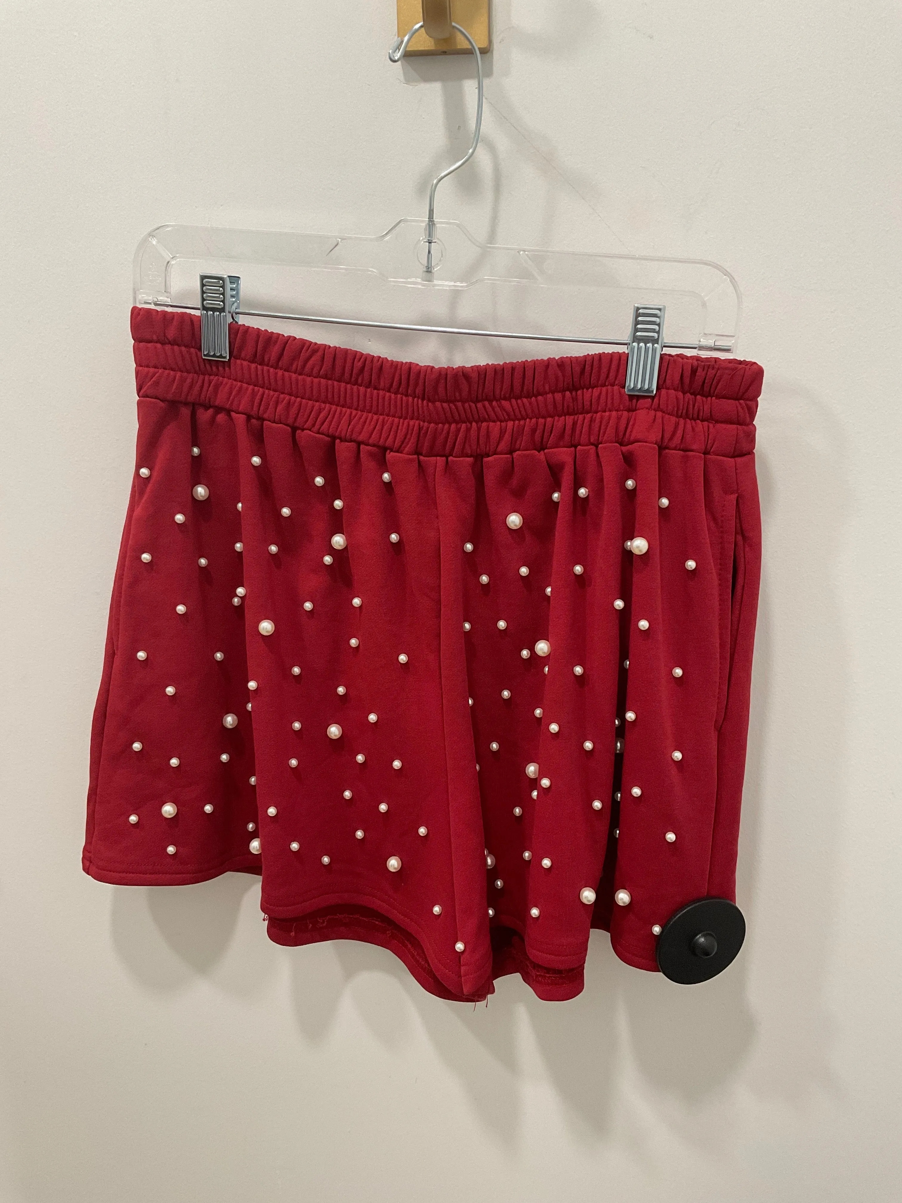 Collared Pearl Top & Shorts Set