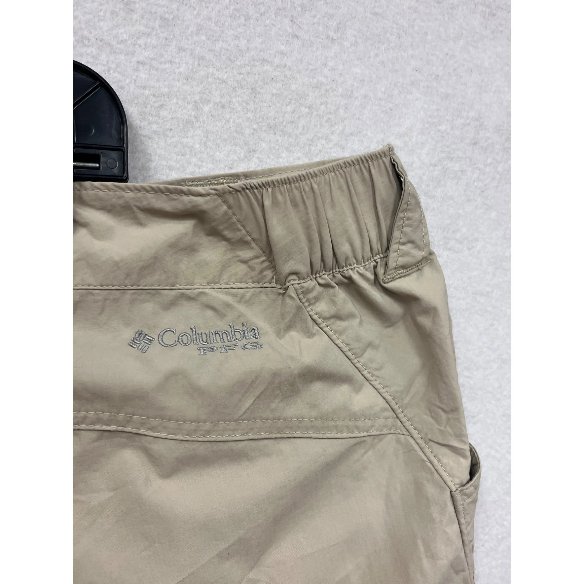 Columbia Womens Plus Size 3X Khaki Nylon Shorts With Pockets #6705