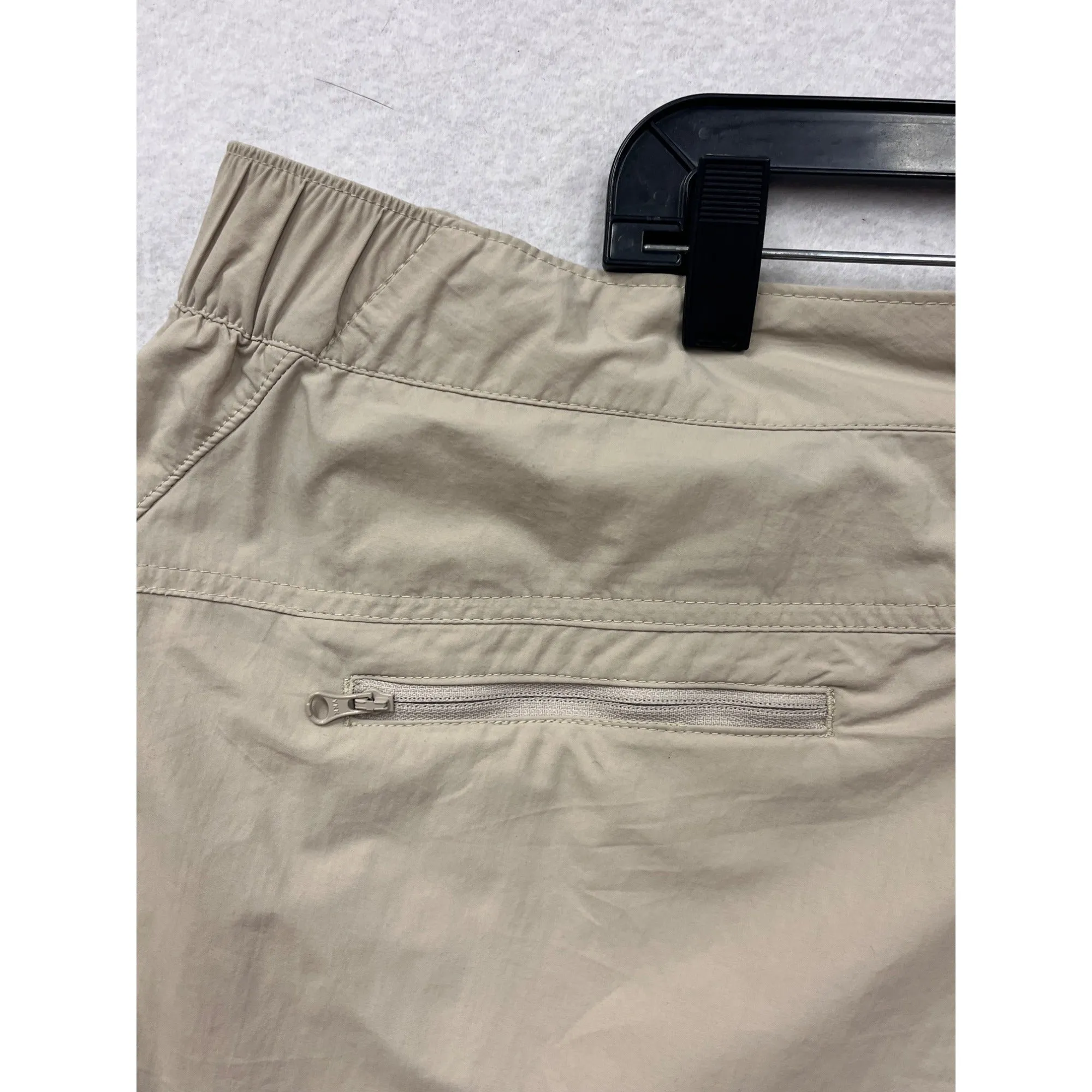Columbia Womens Plus Size 3X Khaki Nylon Shorts With Pockets #6705