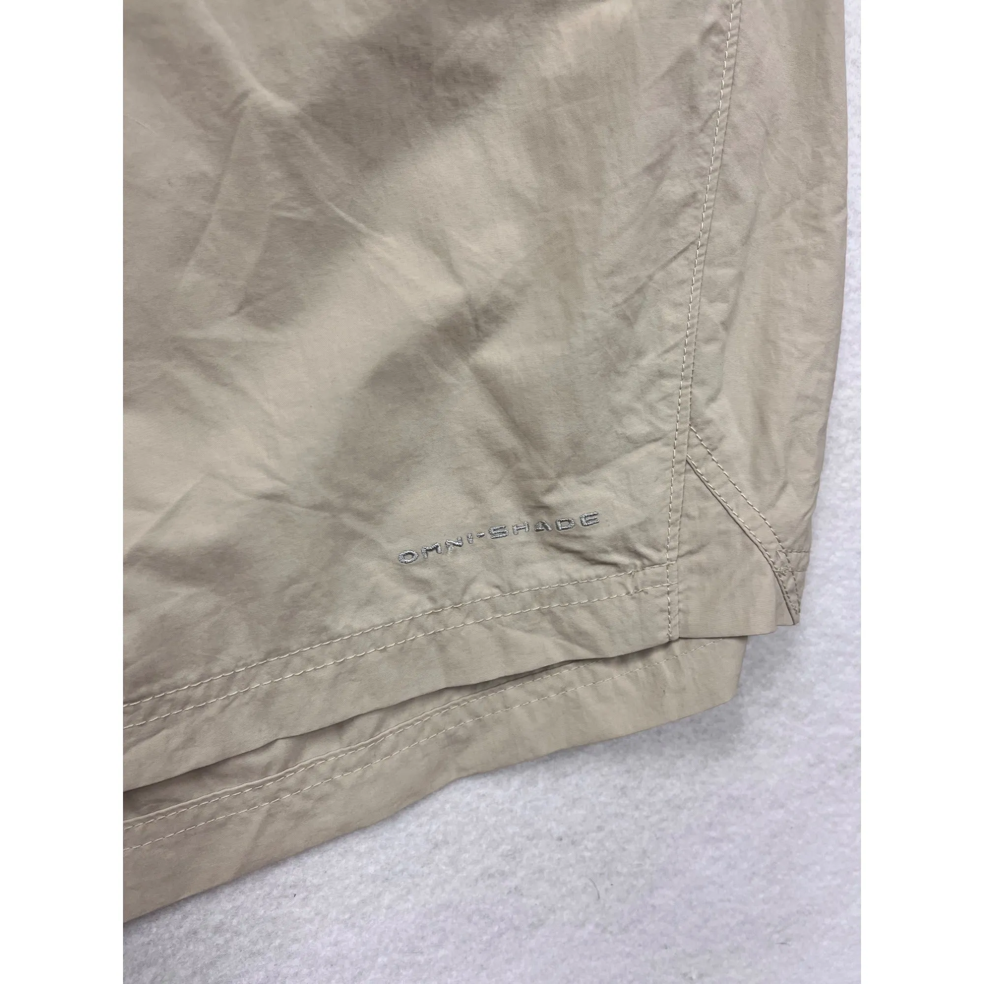 Columbia Womens Plus Size 3X Khaki Nylon Shorts With Pockets #6705