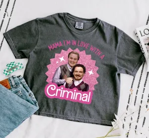 Comfort Colors Crop Mama I'm In Love With A Criminal Country Music Shirt