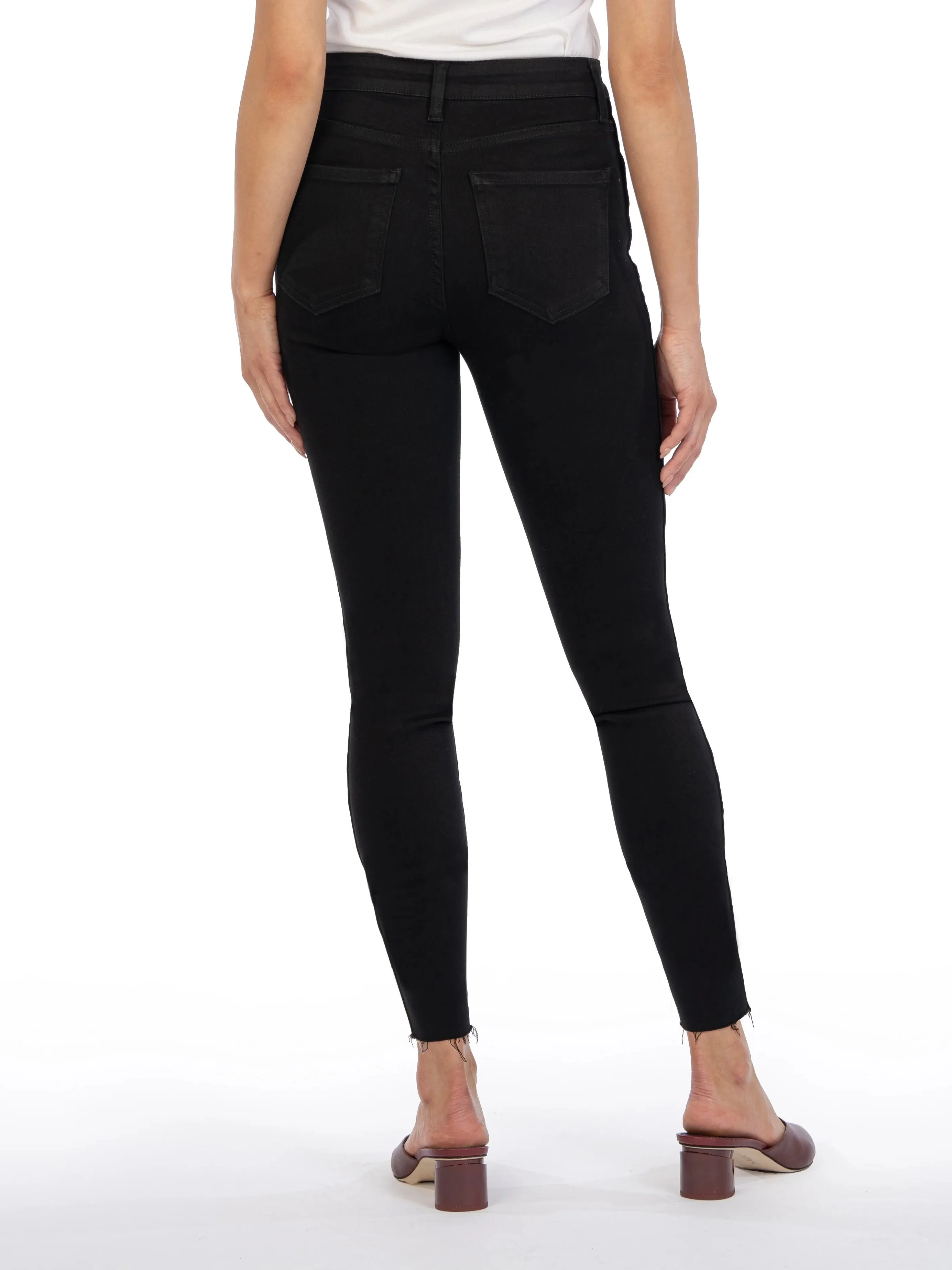 Connie High Rise Ankle Skinny Jean - Black FINAL SALE