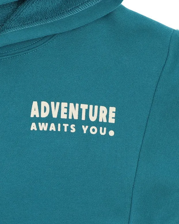 Cool Dogs Adventure Hoodie - Teal Green